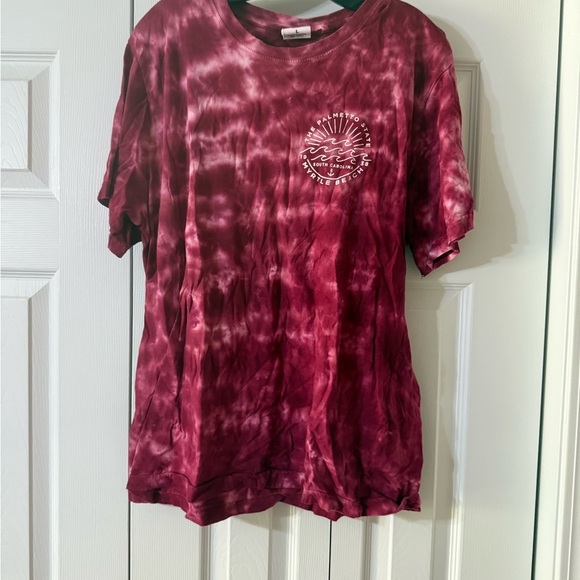 Tops - Red Tie-Dye Graphic T-Shirt